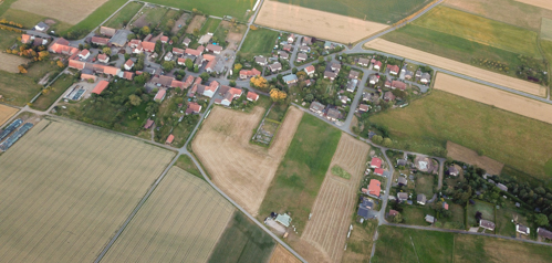 Dorf von oben