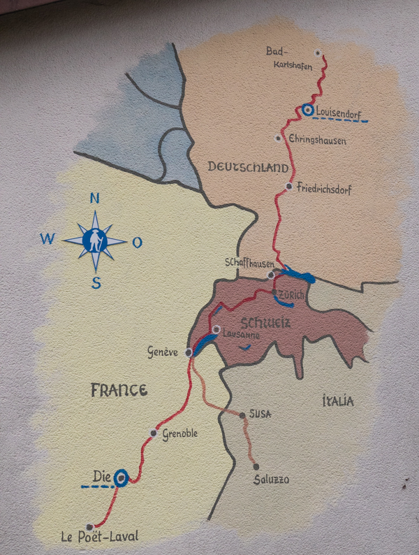 Karte Die Louisendorf